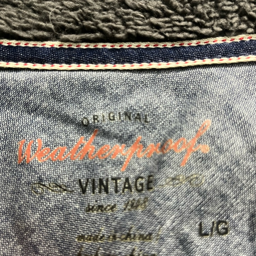 Preowned like New Fleece Original Weatherproof Men's Charcoal Zip-Up Sweater. - Picture 3 of 16